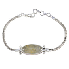 Yasmin Meaningful Featherlight Golden Chain Bracelet Rutile Quartz yellow