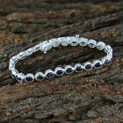Elena Couple Minimal Blue Tennis Bracelet