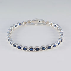 Elena Couple Minimal Blue Tennis Bracelet