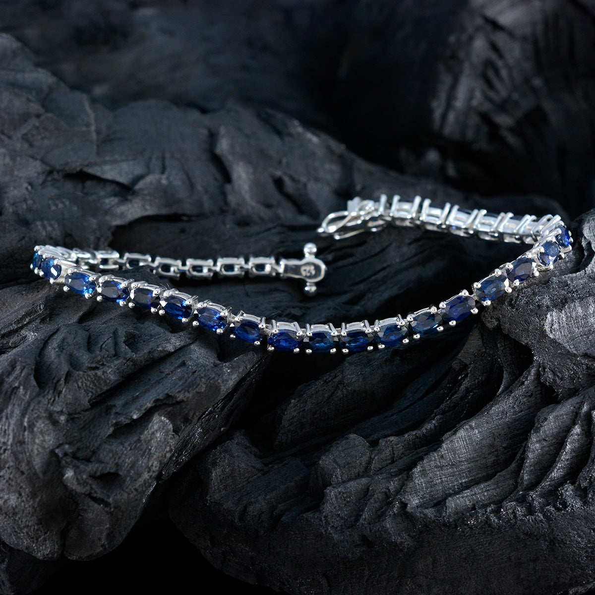 Ellie Anniversary Tiny Blue Tennis Bracelet