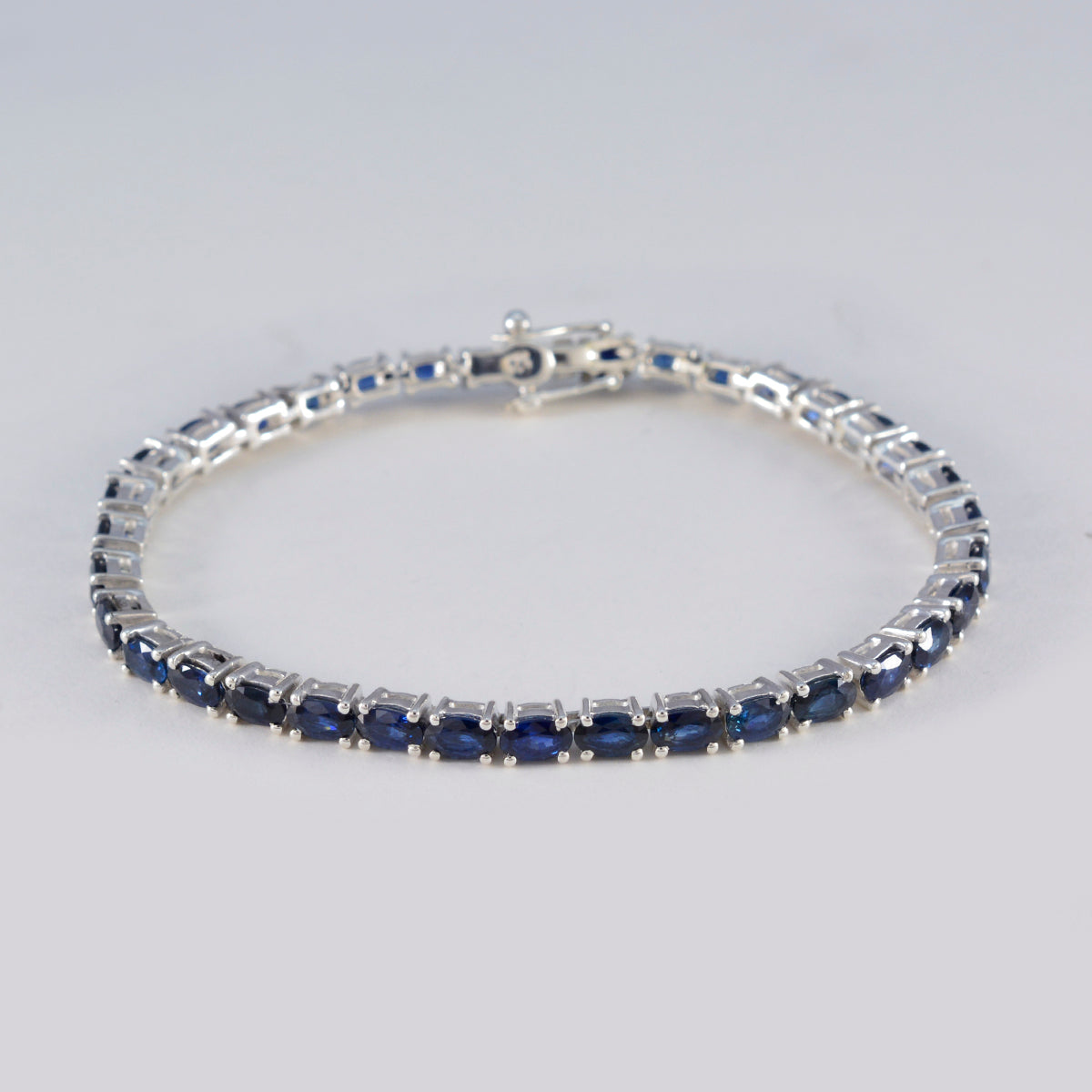 Ellie Anniversary Tiny Blue Tennis Bracelet