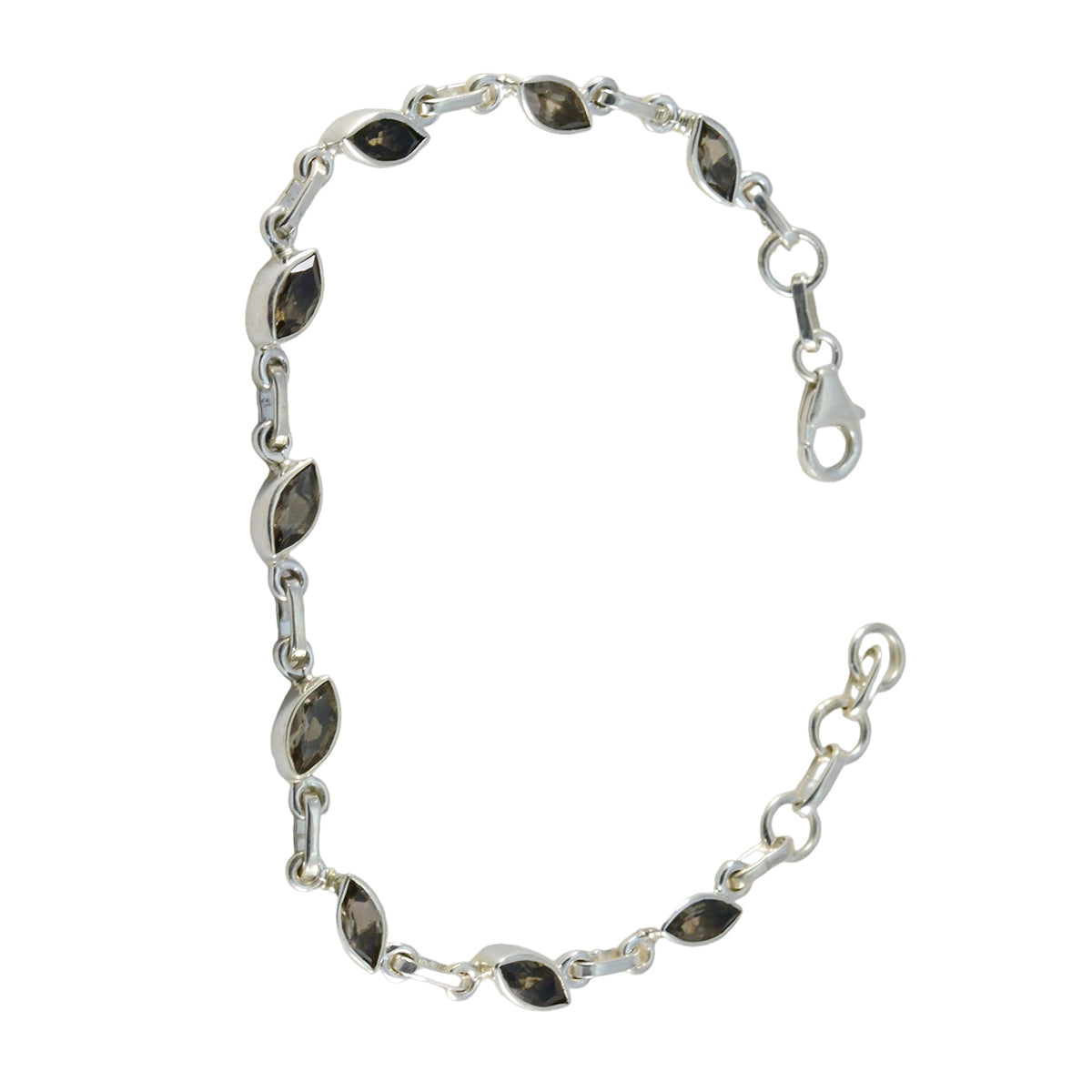 Mila Fashion Tiny Brown Links Bracelet