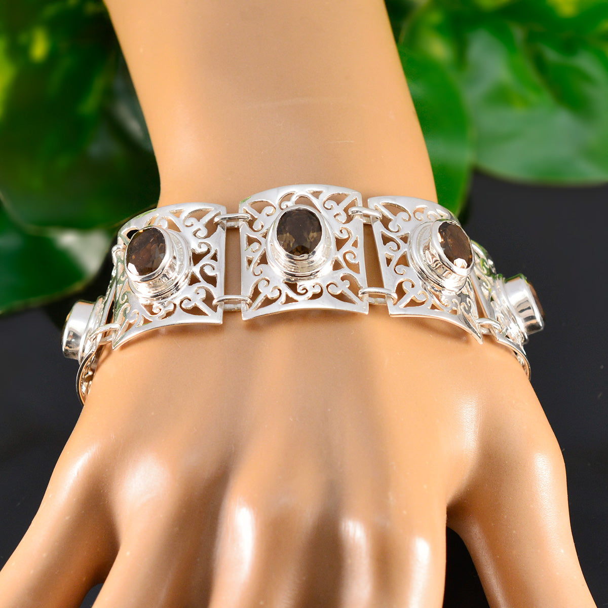 Sofia Couture Tiny Brown Tennis Bracelet