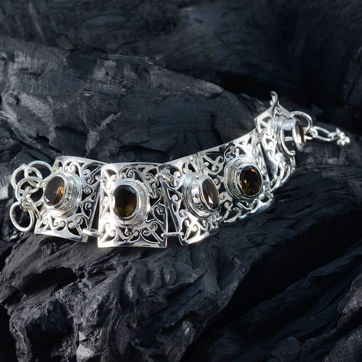 Sofia Couture Tiny Brown Tennis Bracelet