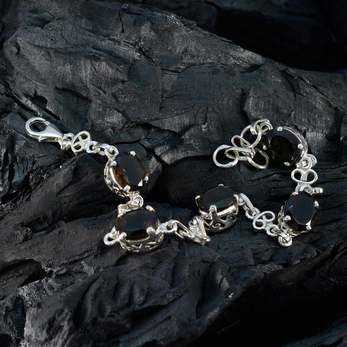 Autumn Gift for Her Featherlight Brown Links Bracelet
