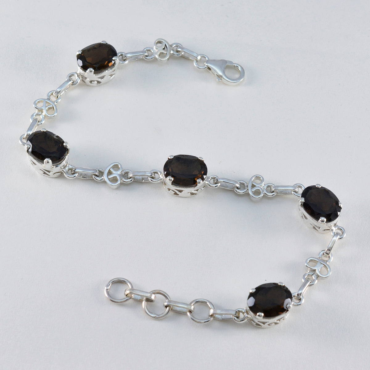 Autumn Gift for Her Featherlight Brown Links Bracelet