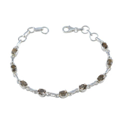 Eva Everyday Whisper-thin Brown Links Bracelet