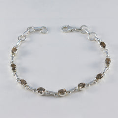 Eva Everyday Whisper-thin Brown Links Bracelet