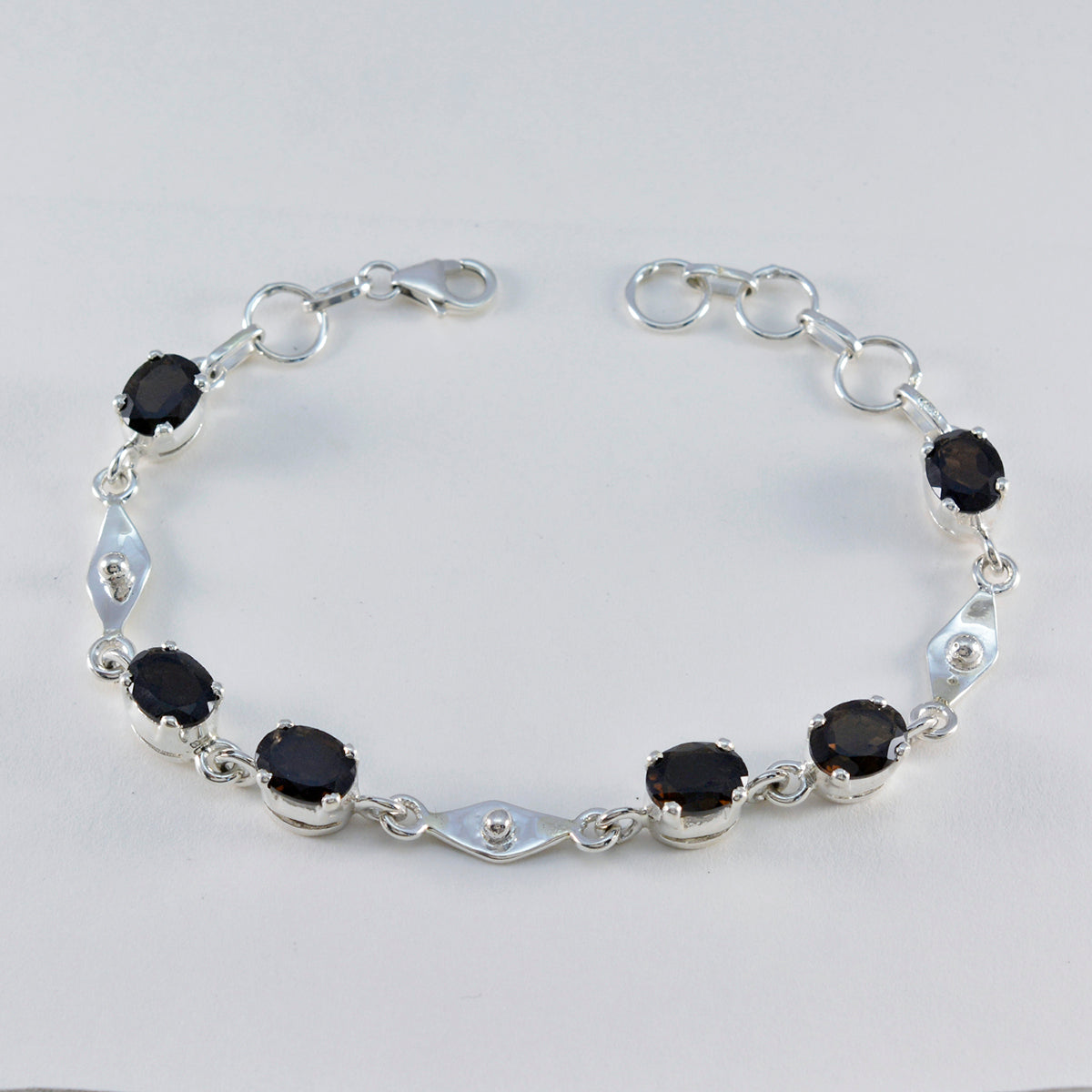 Nella Glam Slim Brown Links Bracelet