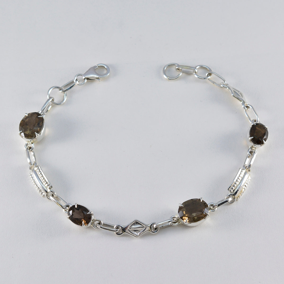 Nora Glamour Dainty Brown Links Bracelet
