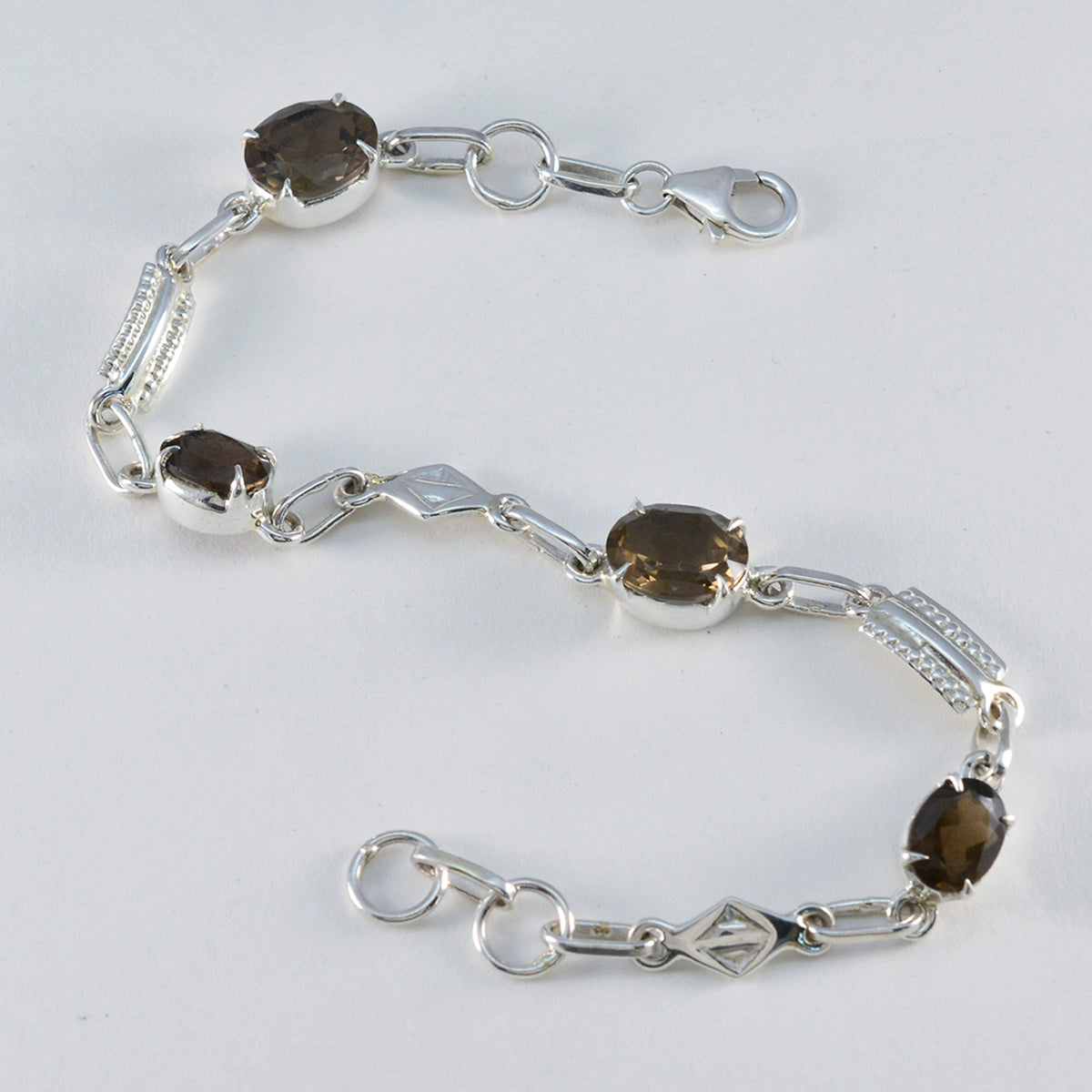 Nora Glamour Dainty Brown Links Bracelet