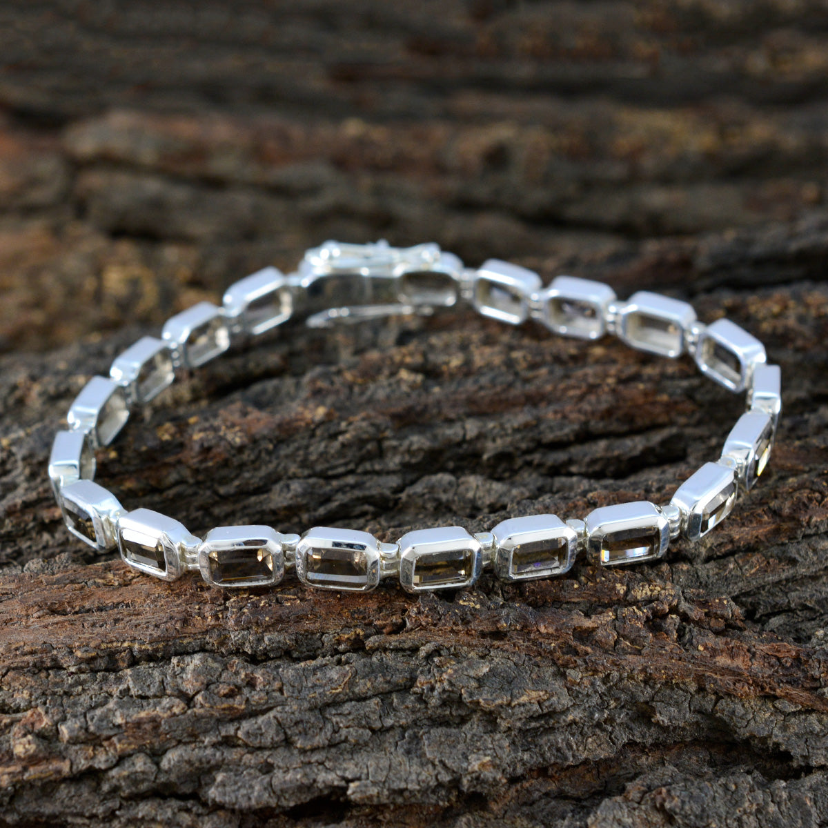 Nora gift for girlfriend Minimal Brown Tennis Bracelet