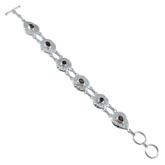 Nova hollywood Minimal Brown Links Bracelet Smoky Quartz Brown