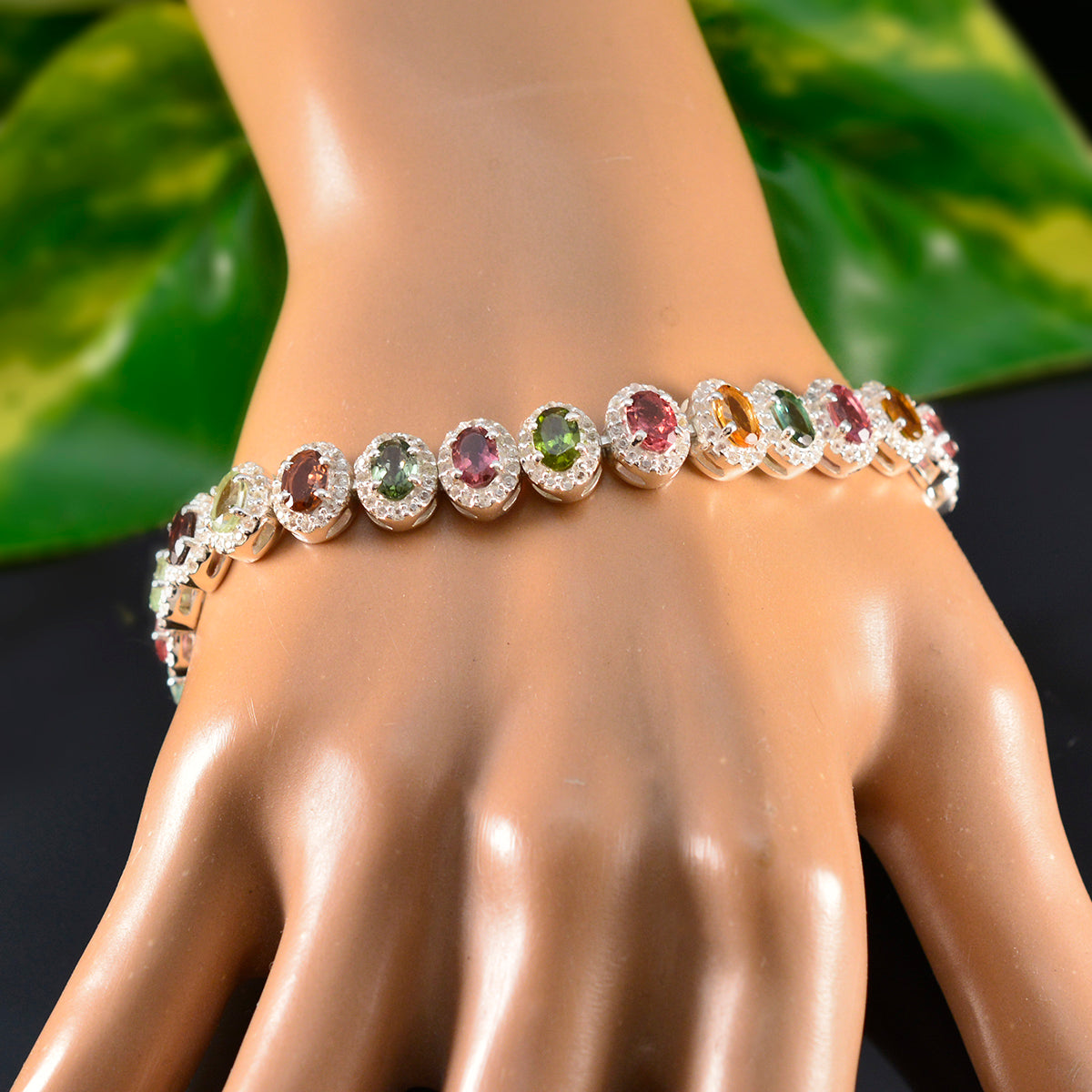 Yasmine Mothers Day Eye-catching multicolor Tennis Bracelet