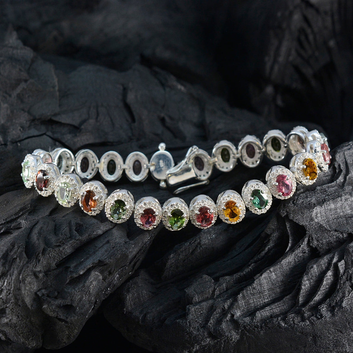 Yasmine Mothers Day Eye-catching multicolor Tennis Bracelet