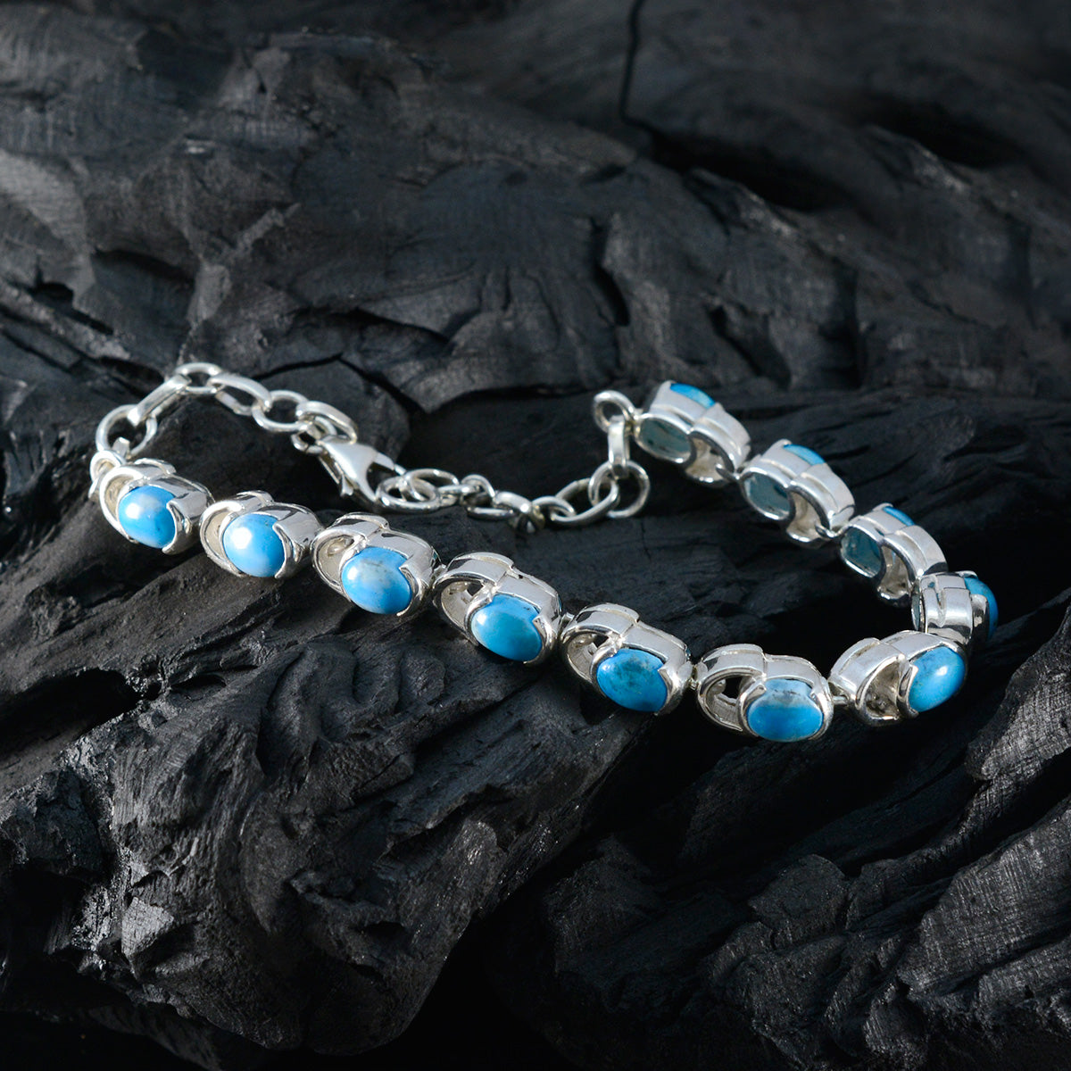 Alice Comfort Fit Tiny Turquoise Tennis Bracelet