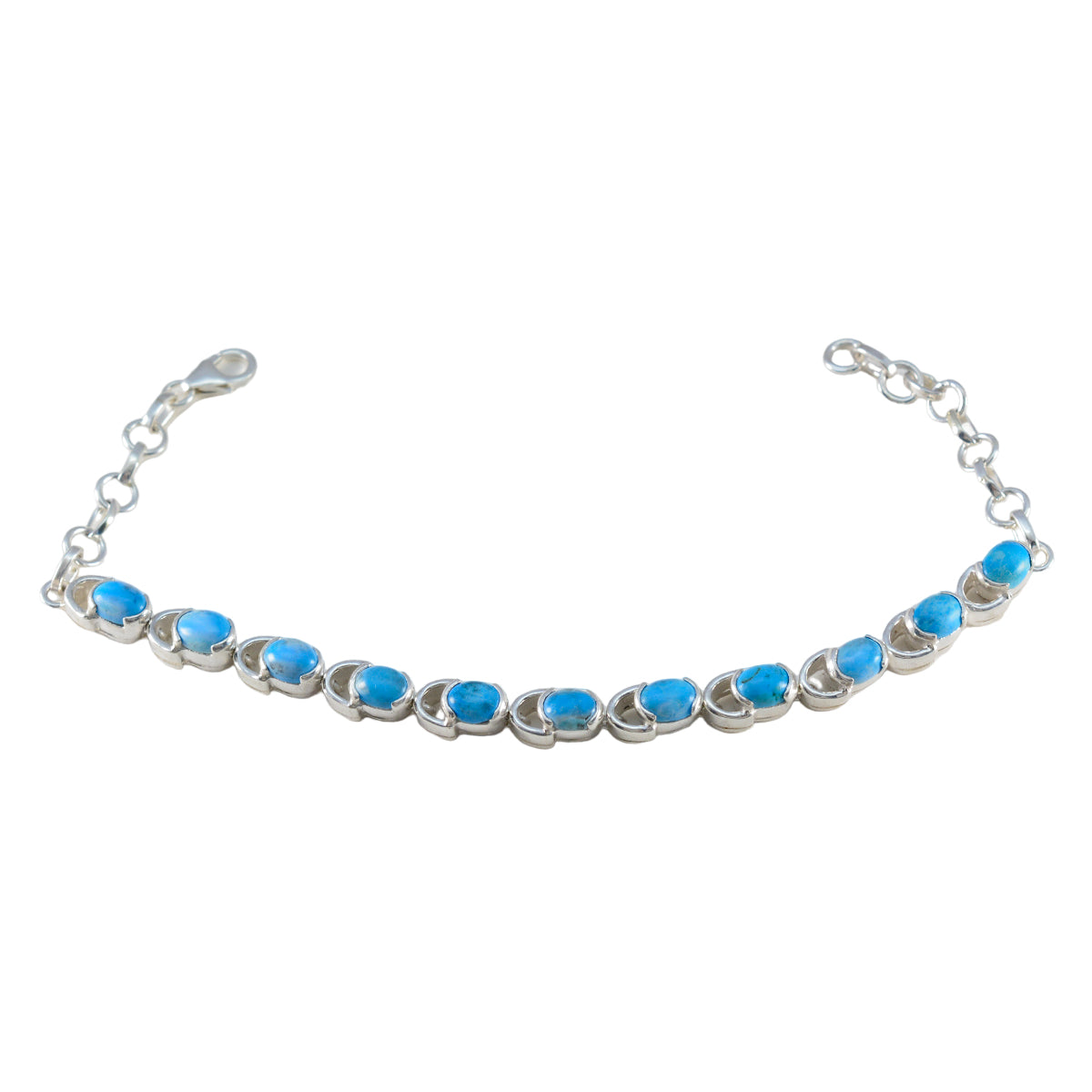 Alice Comfort Fit Tiny Turquoise Tennis Bracelet