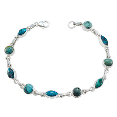 Lucia Karwa Chauth Featherlight Turquoise Links Bracelet Turquoise Blue