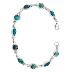 Lucia Karwa Chauth Featherlight Turquoise Links Bracelet