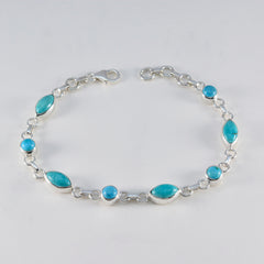 Sophia Happy Slim Turquoise Links Bracelet