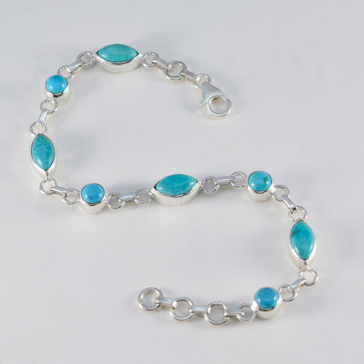 Sophia Happy Slim Turquoise Links Bracelet
