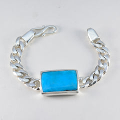 Ivy Glam Statement Turquoise Chain Bracelet