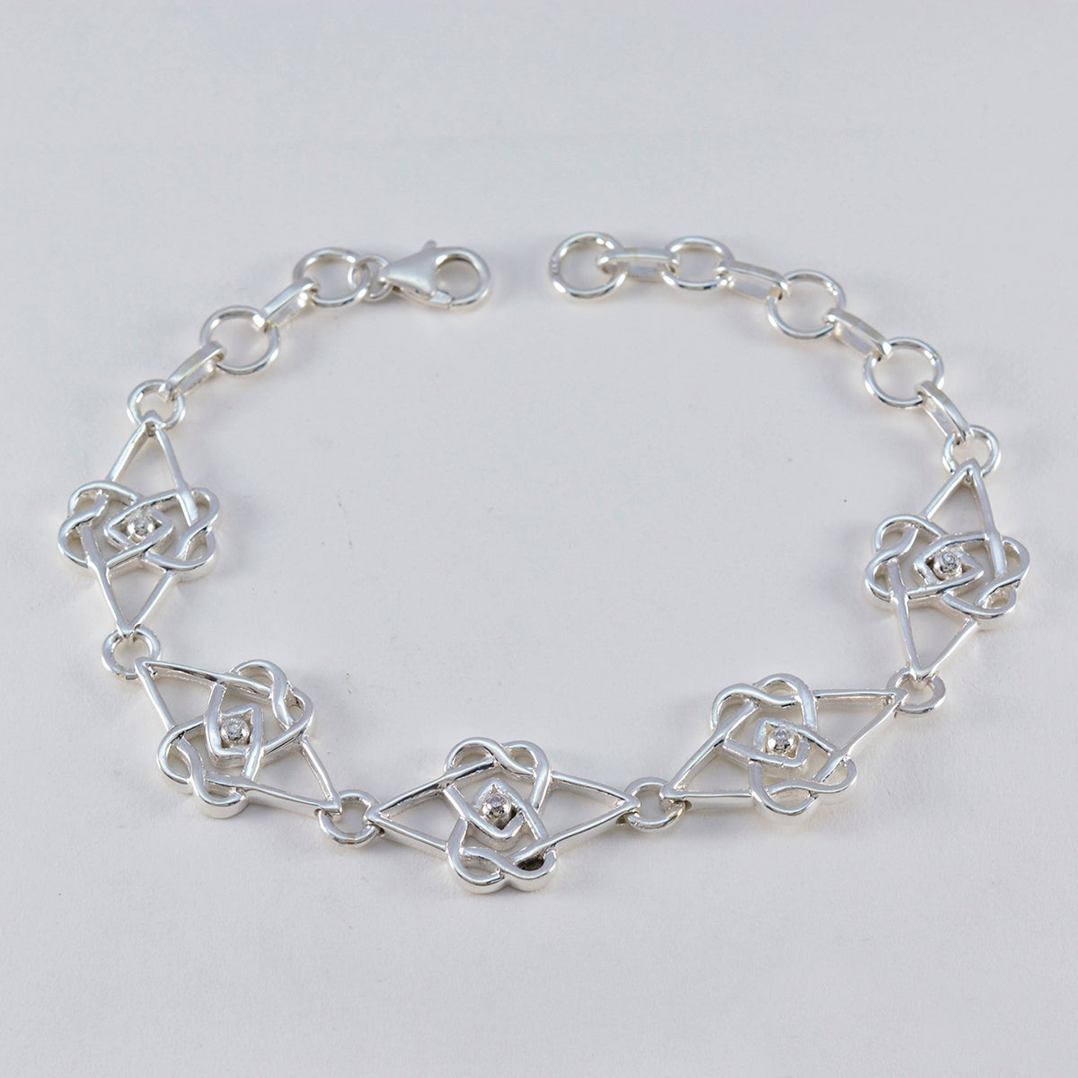 Penelope bollywood Featherlight White Links Bracelet