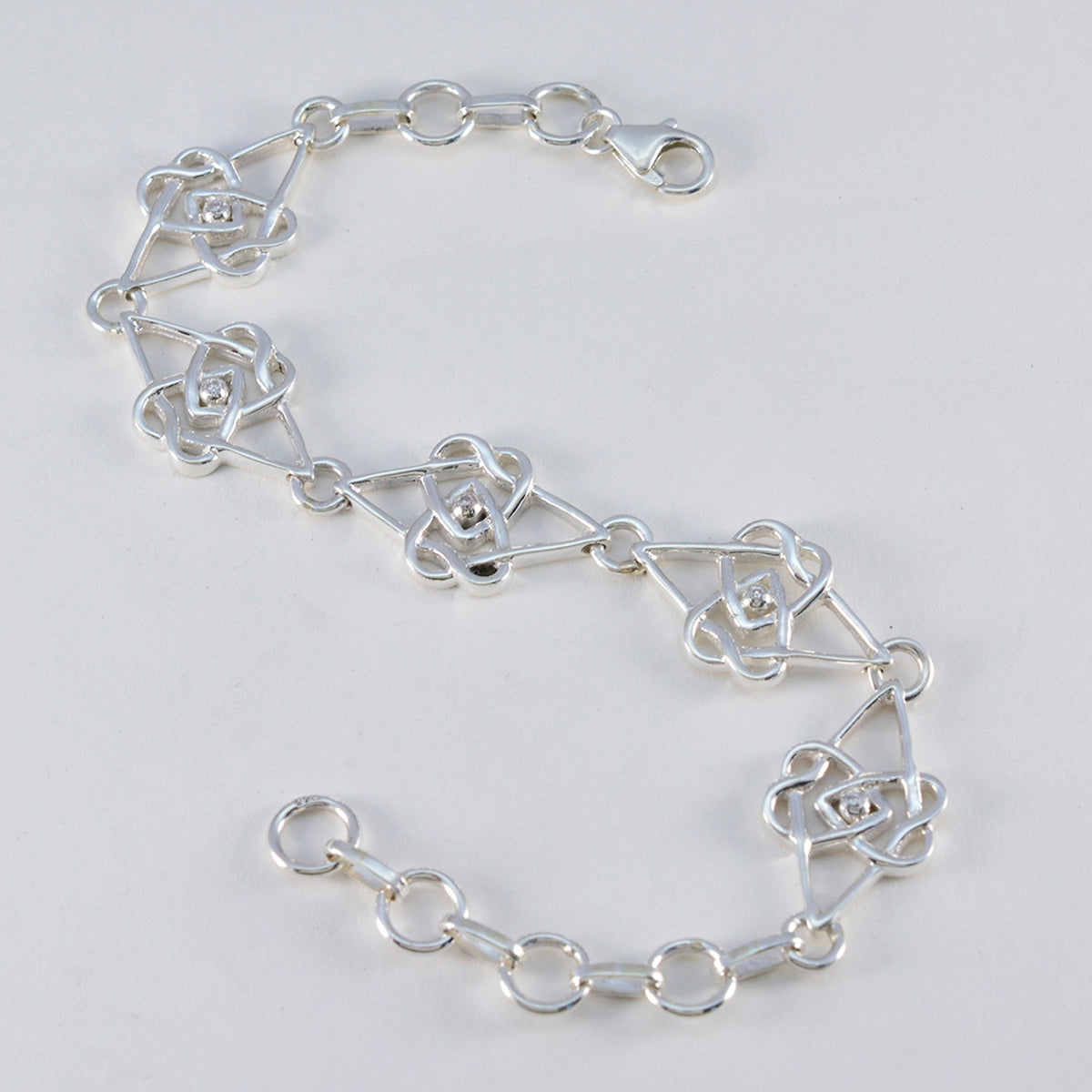 Penelope bollywood Featherlight White Links Bracelet