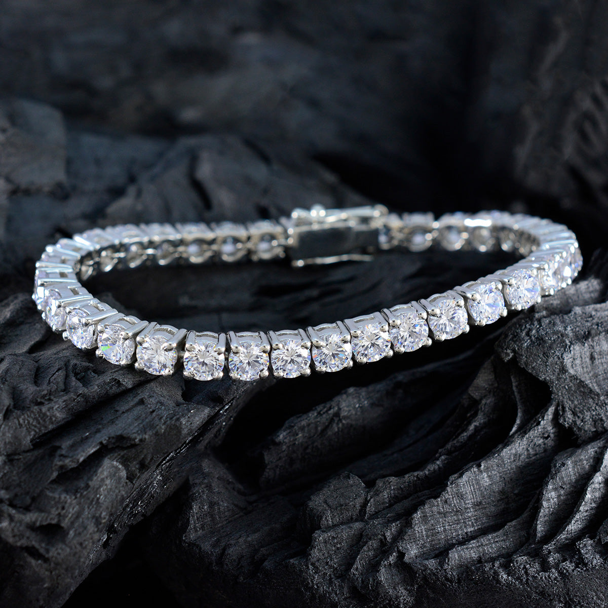 Hazel Astrology Versatile White Tennis Bracelet