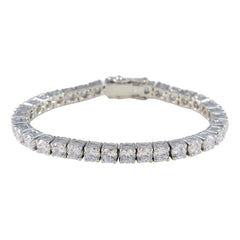Hazel Astrology Versatile White Tennis Bracelet White CZ White