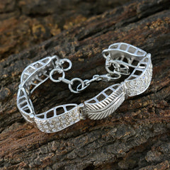 Riley Office Versatile White Tennis Bracelet