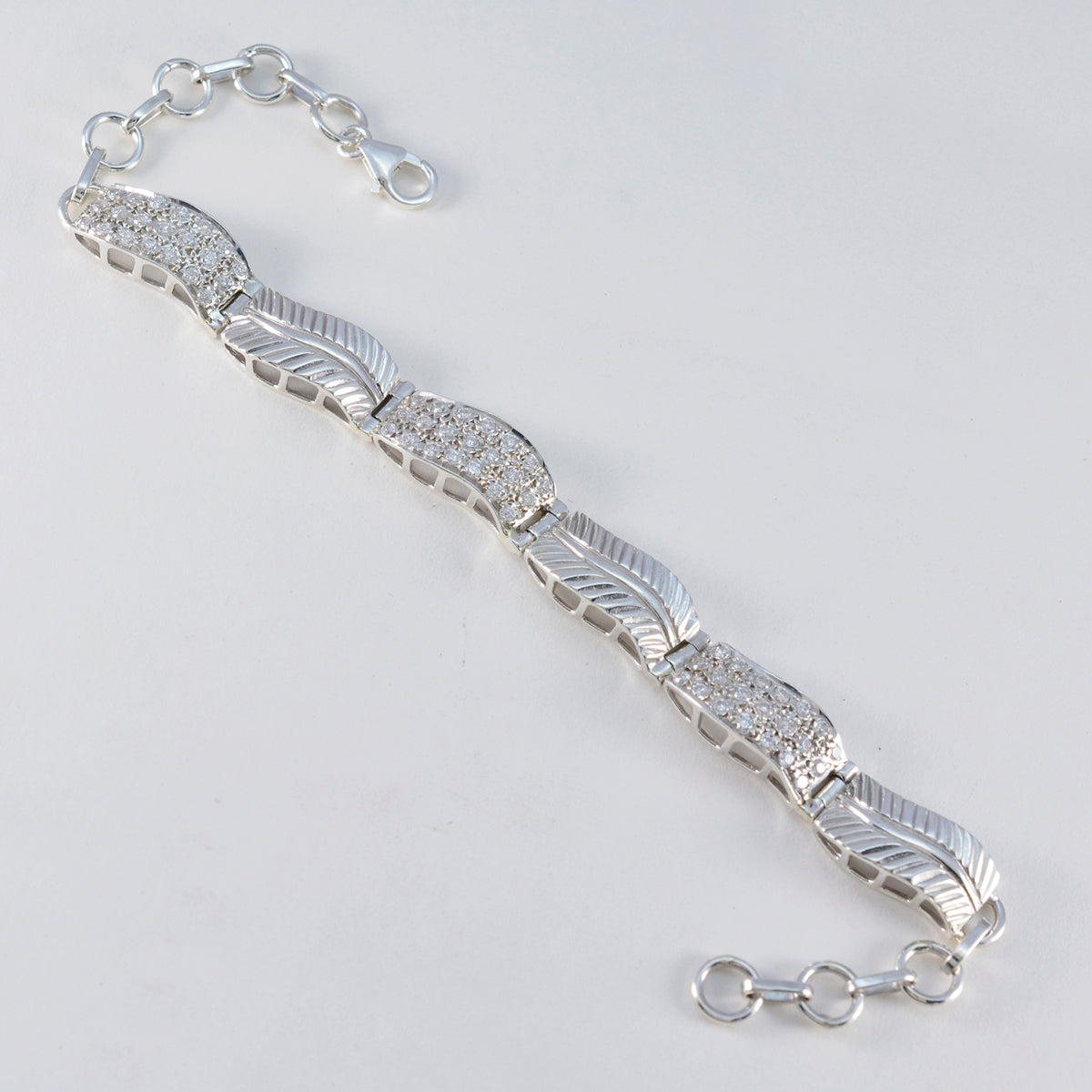 Riley Office Versatile White Tennis Bracelet