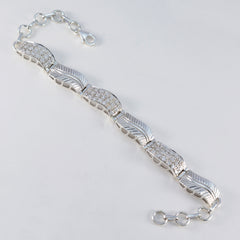 Riley Office Versatile White Tennis Bracelet