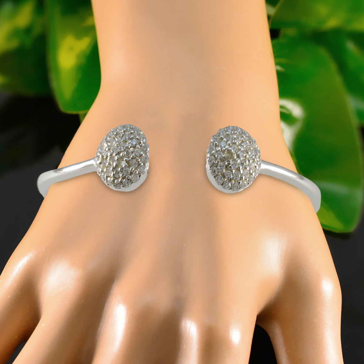 Scarlett Luxury Featherlight White Bangle Bracelet
