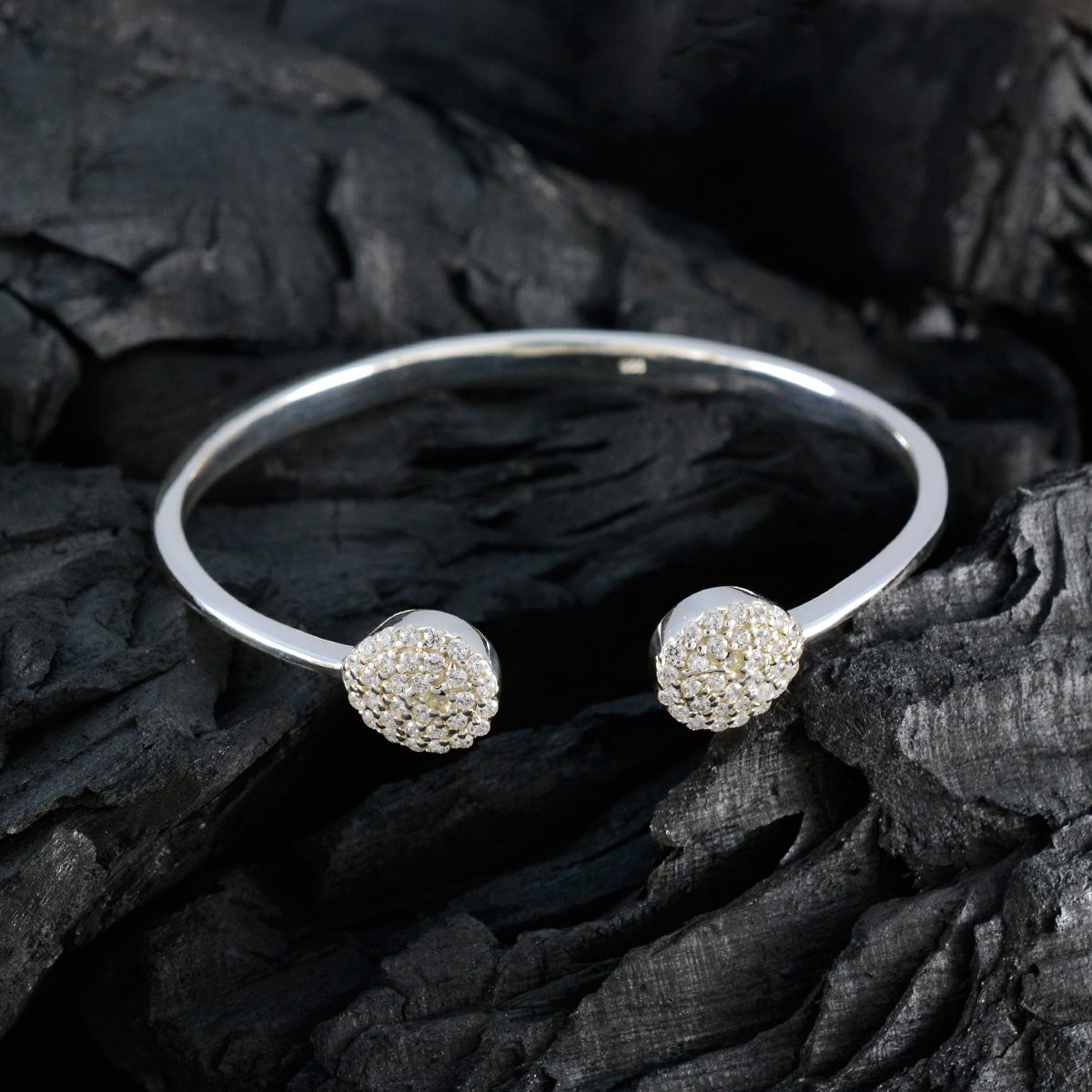 Scarlett Luxury Featherlight White Bangle Bracelet