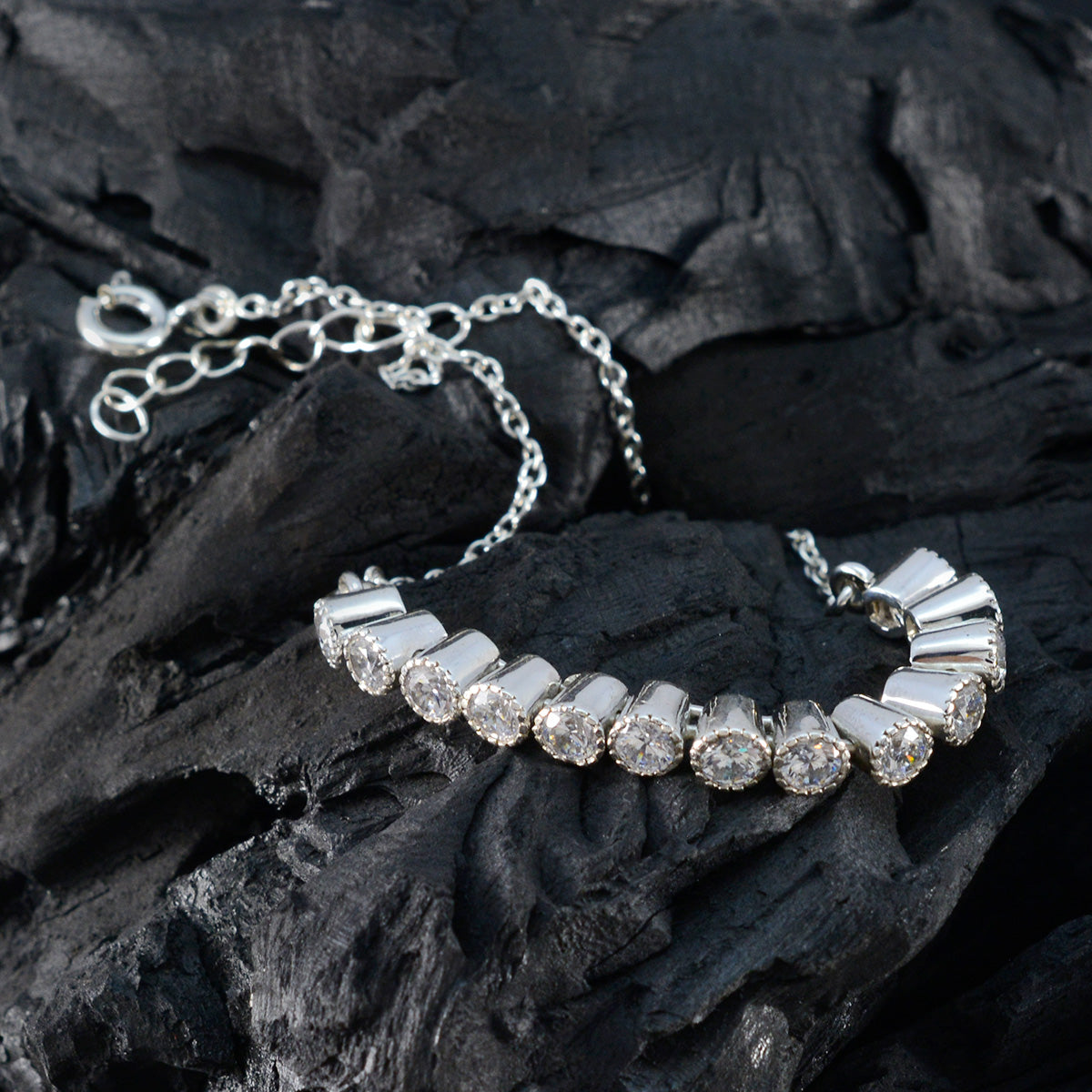 Natalie Bhai Dooj Whisper-thin White Tennis Bracelet