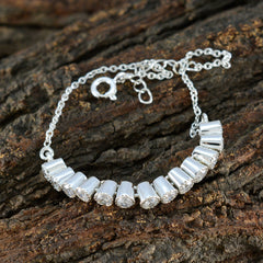 Natalie Bhai Dooj Whisper-thin White Tennis Bracelet