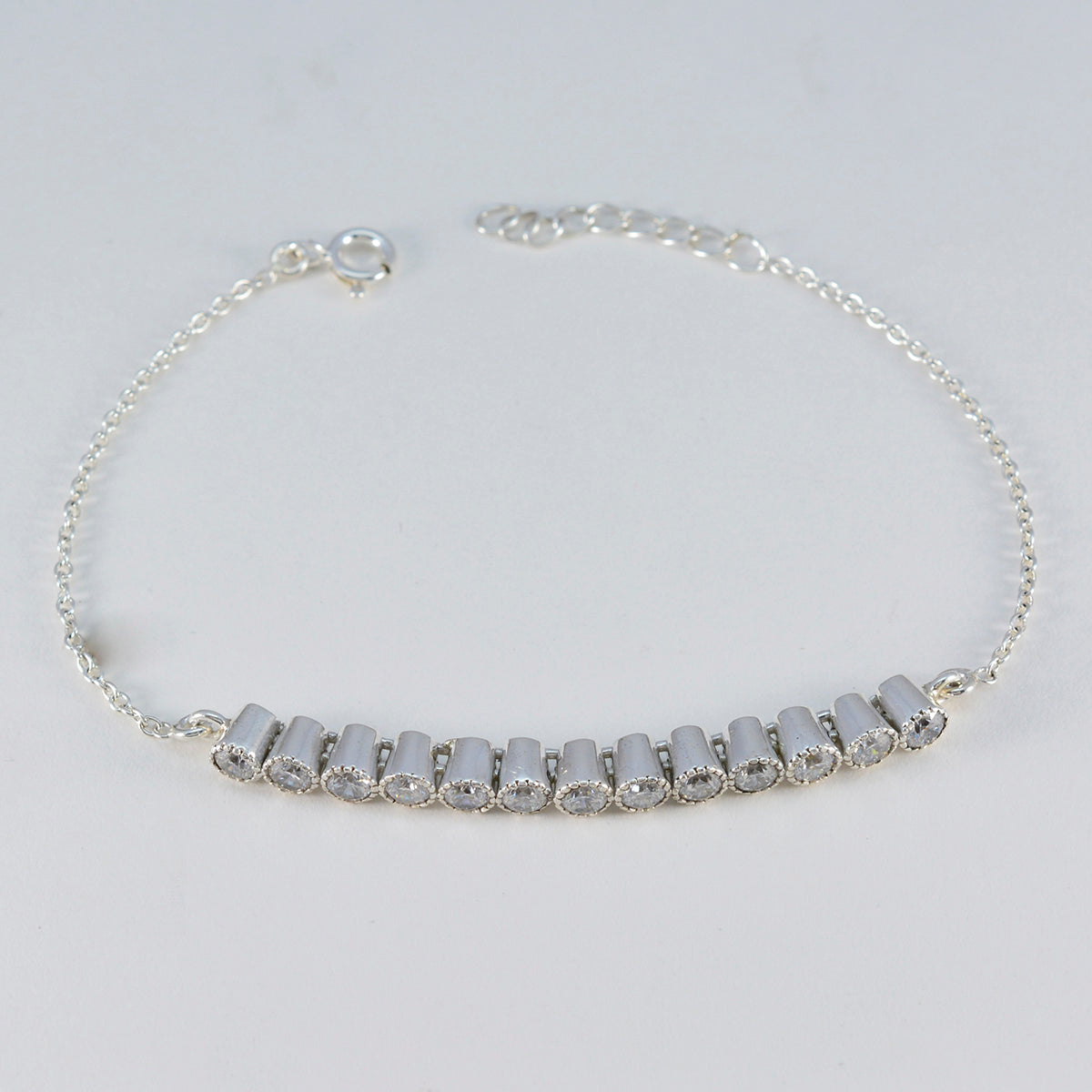 Natalie Bhai Dooj Whisper-thin White Tennis Bracelet