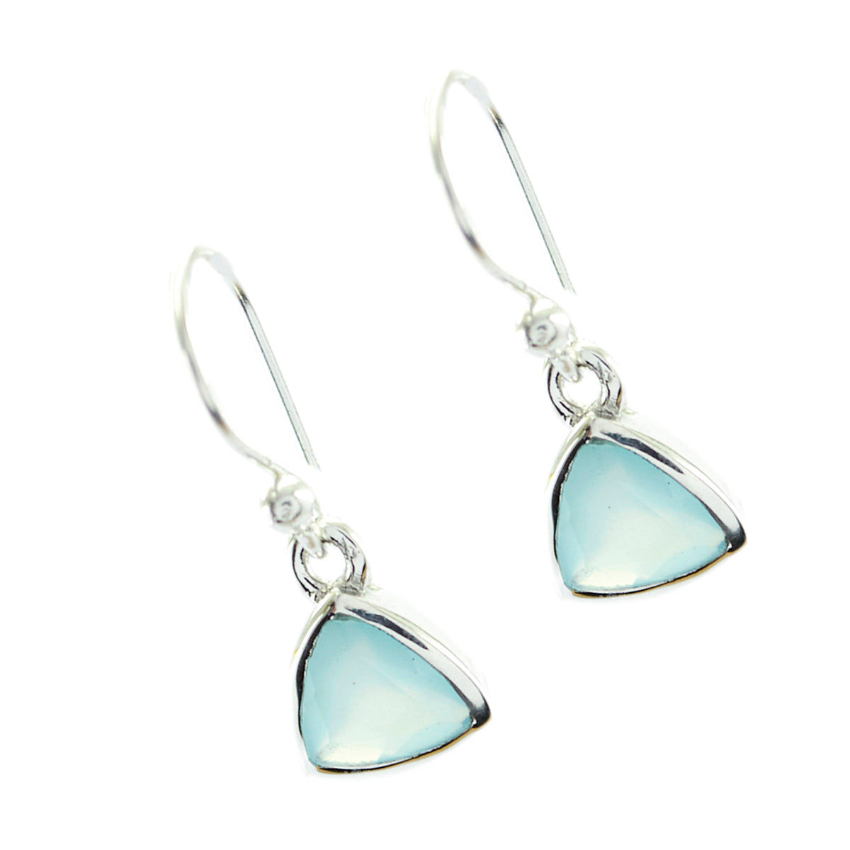 Aiko Blue Elegant Solitaire Dangle Earring