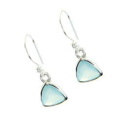Aiko Blue Elegant Solitaire Dangle Earring