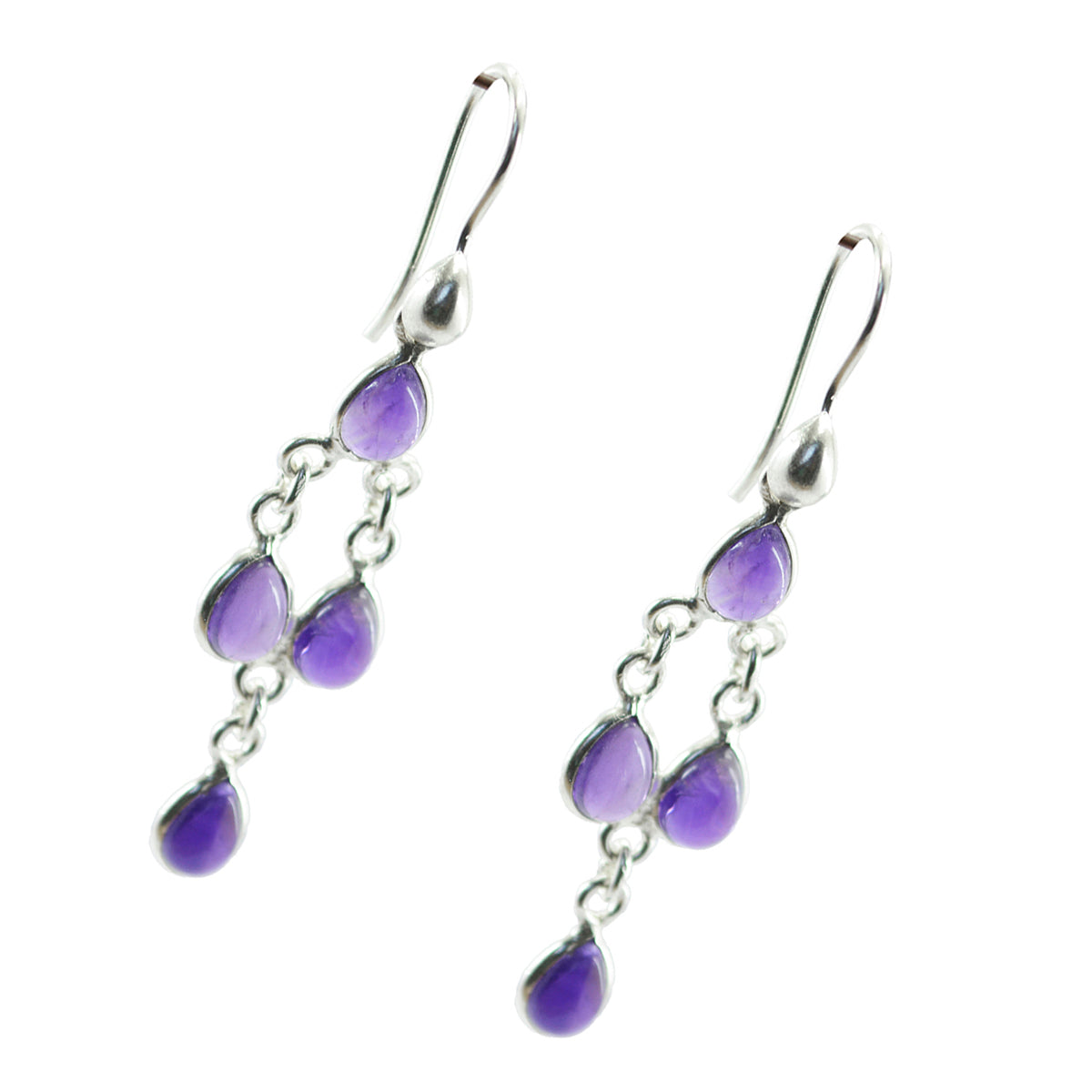 Emi Purple Dainty multiple Dangle Earring