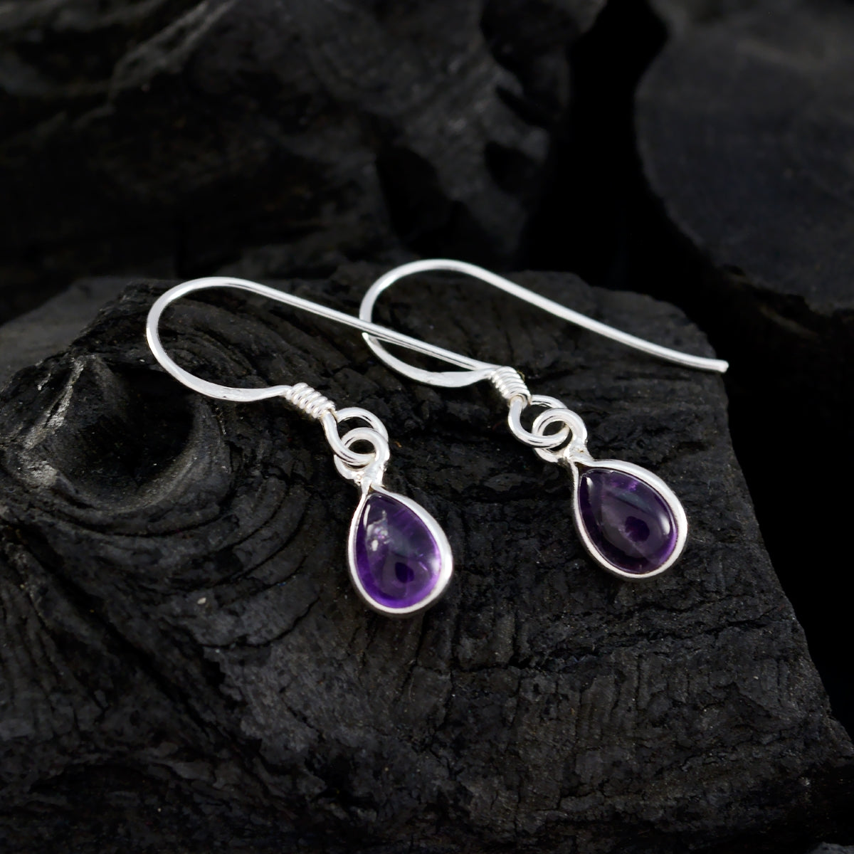 Eun ji Purple Elegant multiple Dangle Earring