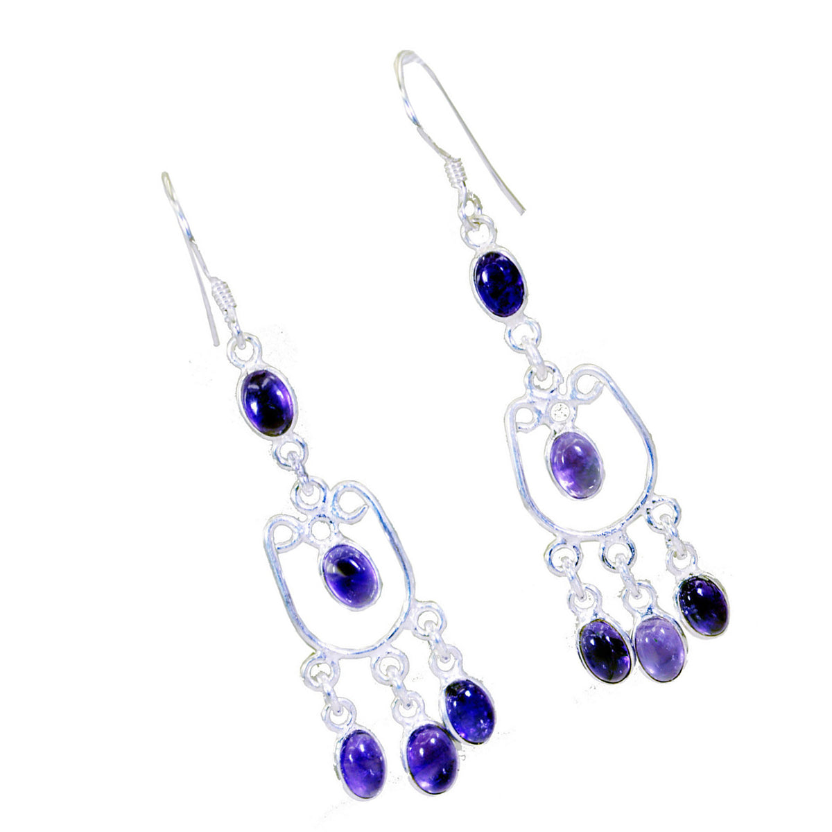 Hana Purple Slim multiple Dangle Earring