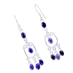 Hana Purple Slim multiple Dangle Earring