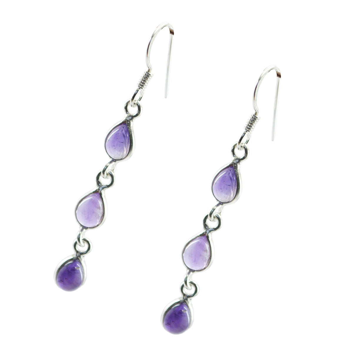 Hina Purple Delicate multiple Dangle Earring