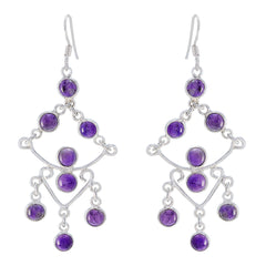 Camila Purple Classic multiple Dangle Earring Amethyst Purple Dangle