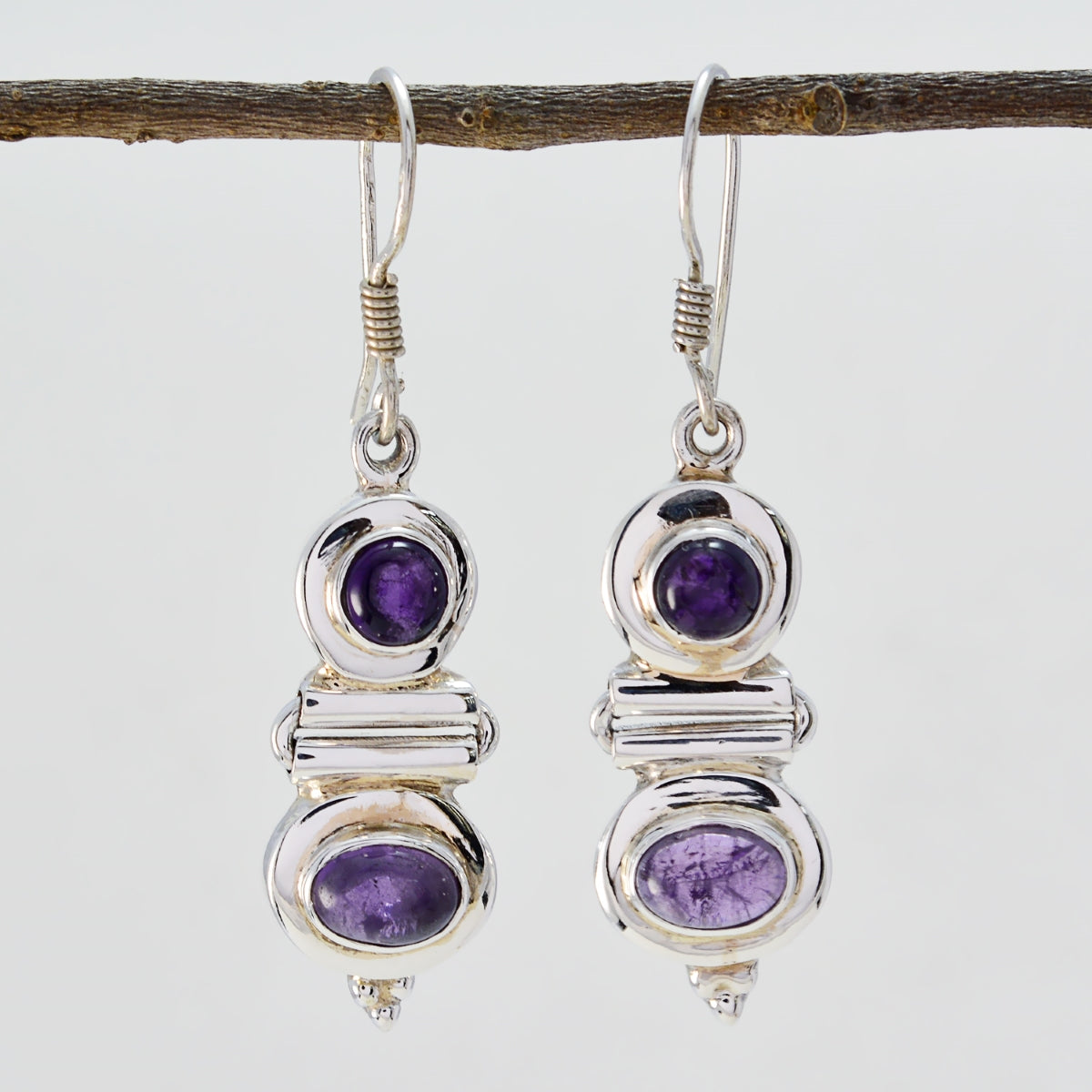 Jiwoo Purple Edgy multiple Dangle Earring