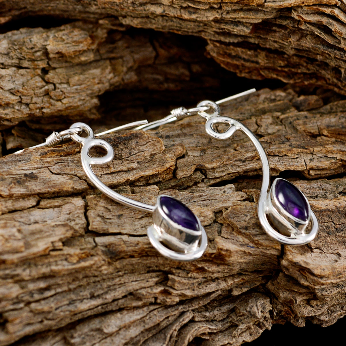 Lourdes Purple Delicate multiple Dangle Earring