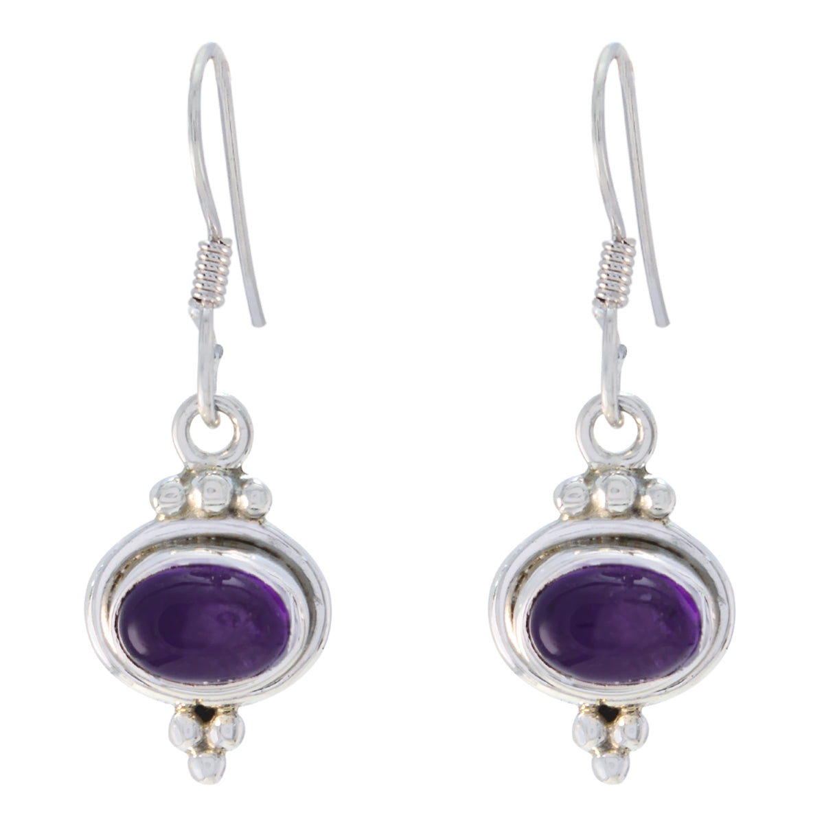 Nari Purple Dainty multiple Dangle Earring Amethyst Purple Dangle