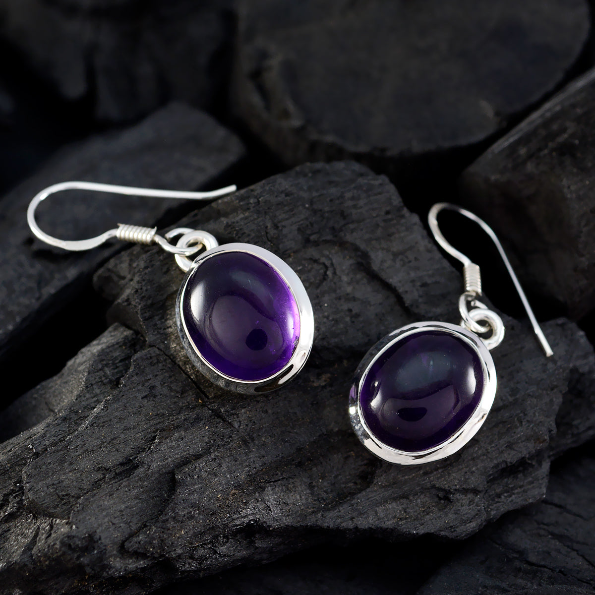 Ying Purple Slim multiple Dangle Earring